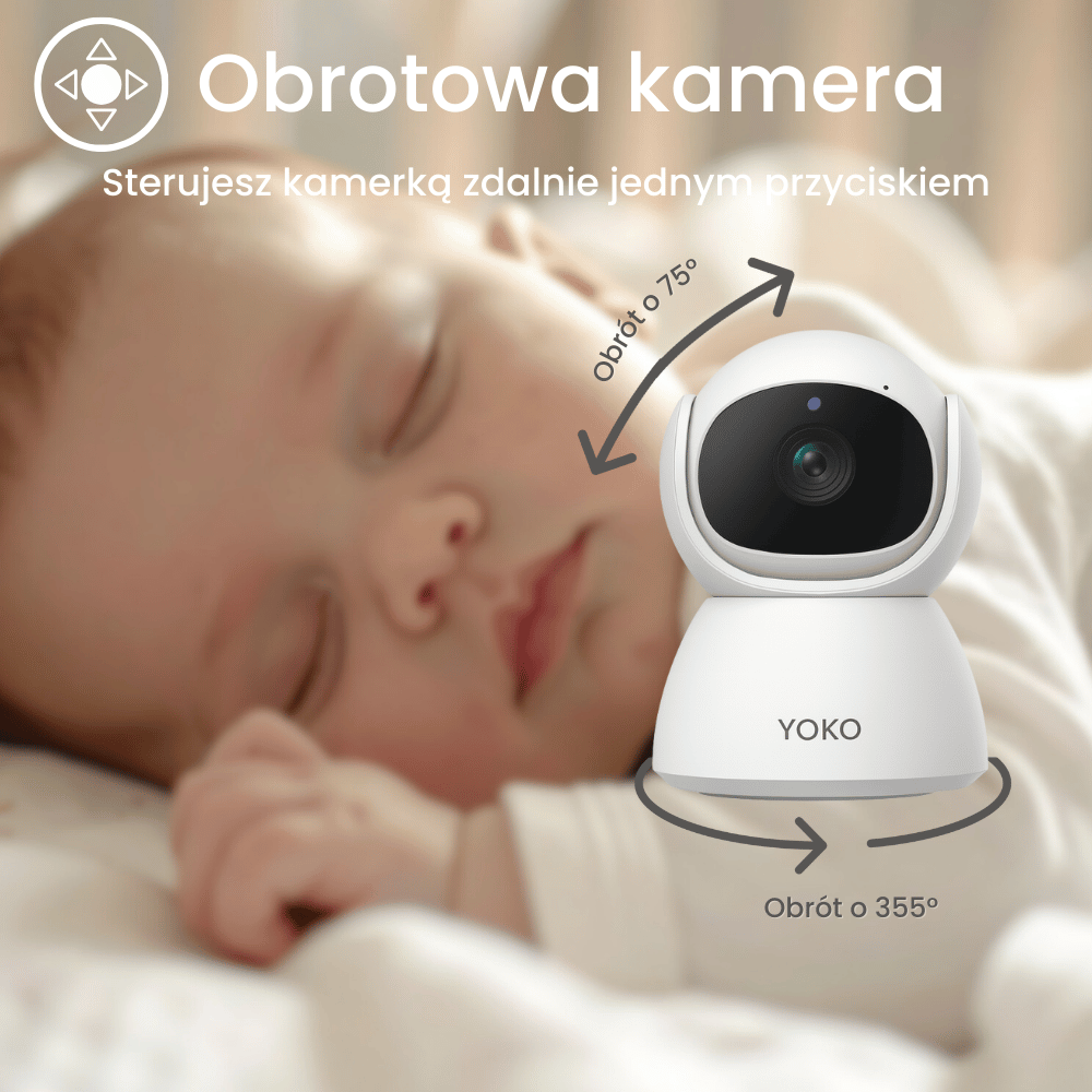 YOKO DREAM Strażnik oddechu:  Elektroniczna niania YOKO X5™DUO + Monitor oddechu Babysense 8 nowej generacji (Wyrób medyczny) yokoduo4