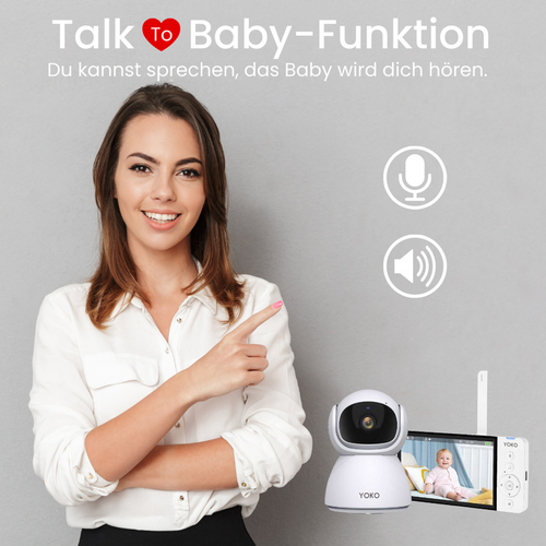 Niania YOKO X5  + Monitor oddechu Babysense 8 nowej generacji (Wyrób medyczny)