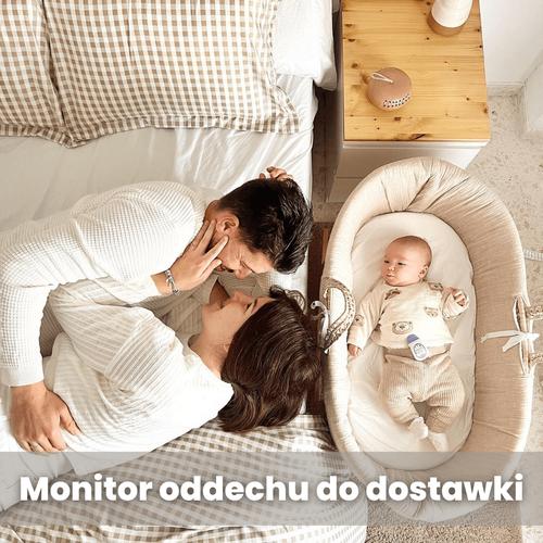 Monitor oddechu SNUZA + niania + element wyciszenia na wieczór