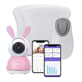 Inteligentna niania MOMWILIKE A.I. + Monitor Oddechu Babysense 8 nowej generacji (wyrób medyczny)
