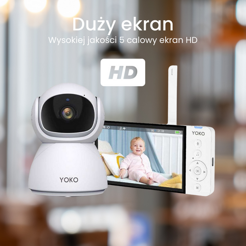 Elektroniczna niania YOKO X5 z dużym 5" ekranem HD