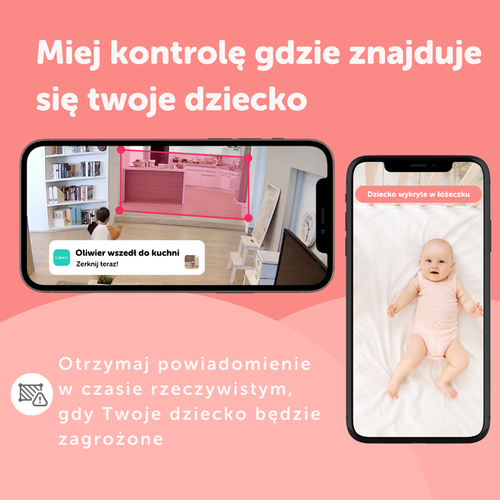 Inteligentna niania CuboAi 3 Stand Set + Monitor Oddechu Babysense 8 nowej generacji (wyrób medyczny)