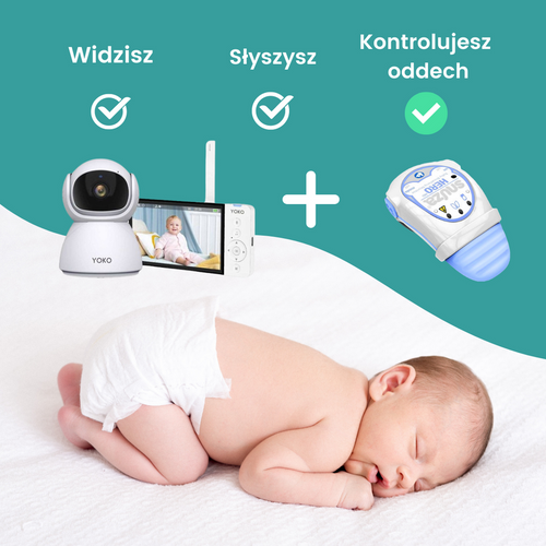 Elektroniczna niania YOKO® X5 z dużym 5" ekranem HD   ⭐⭐⭐⭐⭐ Polecane przez mamy