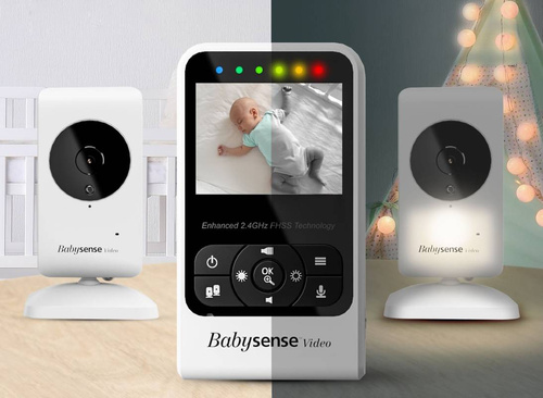 Babysense V24R - Elektroniczna niania + Monitor oddechu Babysense 8 nowej generacji (Wyrób medyczny)